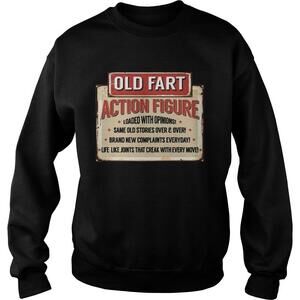 Old Fart Action Figure For Old Man Club Sweatshirt